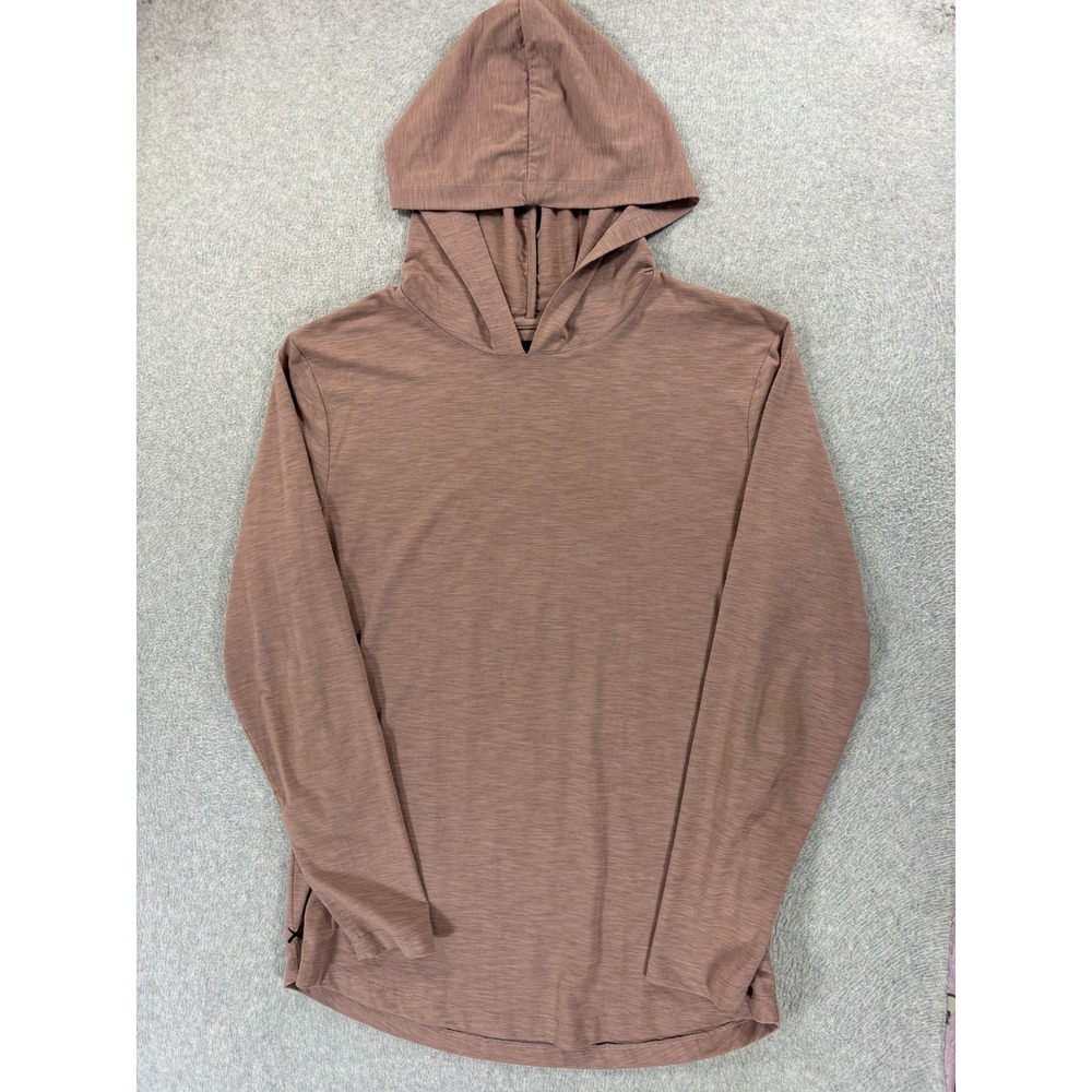 Cuts PVCA Slub Athletic Fit Hoodie Shirt (Men's Large) Mauve